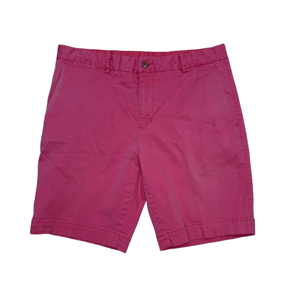 B‎ DRADDY Mens Shorts Pink Salmon Flat Front Chino Size 34